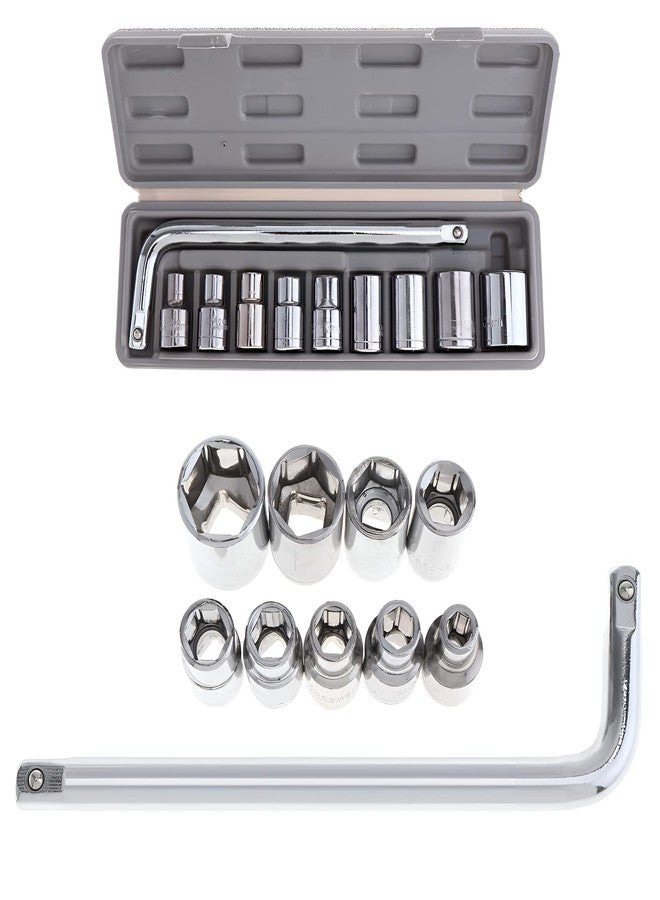 Oblivion 10-Pcs Socket Handle Set | Hand Tool Kit for Home DIY, Automobile & Vehicle Maintenance Repair (Pack of 1) - Image 1